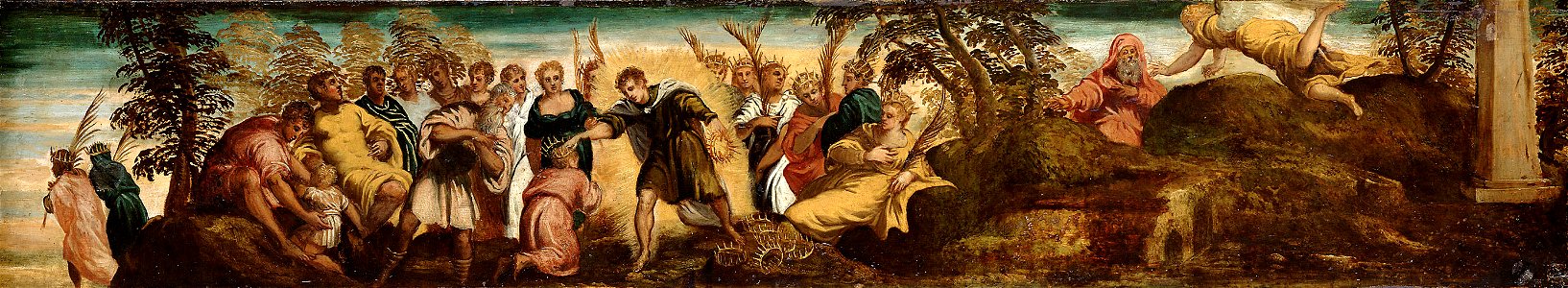 Tintoretto - Verheissung an David von der ewigen Dauer seines Hauses, um 1543-1544