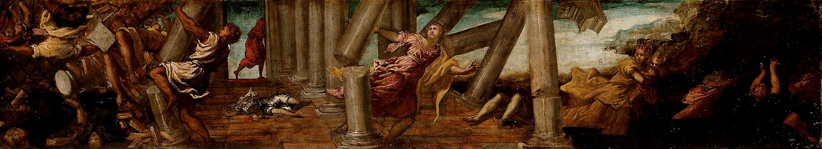 Tintoretto - Simsons Rache an den Philistern, um 1543-1544