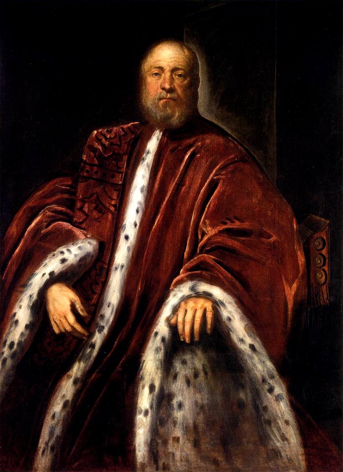 Jacopo Tintoretto - Portrait of a Procurator of St Mark's - WGA22699