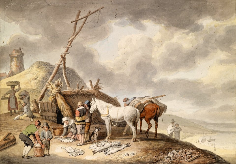 Johann Heinrich Wilhelm Tischbein - Ein Fischerdorf