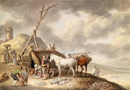Johann Heinrich Wilhelm Tischbein - Ein Fischerdorf