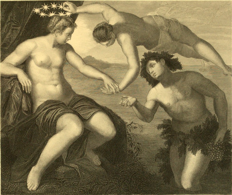 Ariadne and Bacchus.Jacopo Tintoretto