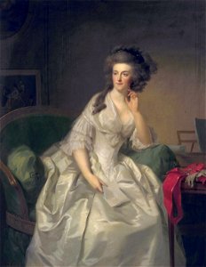 Johann Friedrich August Tischbein - Portret van Frederika Sophia Wilhelmina, prinses van Pruisen (1751-1820), echtgenote van Willem V, prins van Oranje
