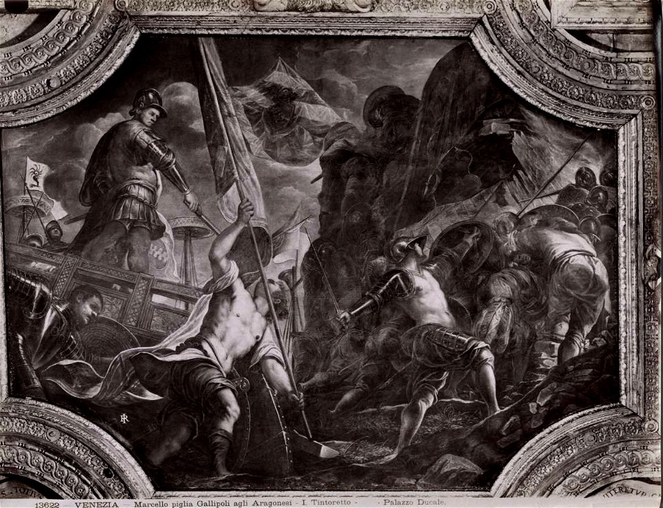 Tintoretto - Battaglia di Gallipoli, 1579 ca. - 1582, Palazzo Ducale
