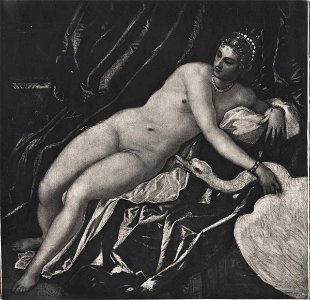 Tintoretto - Leda e il cigno, 1551 ca. - 1555 ca., Palazzo Vecchio. Free illustration for personal and commercial use.