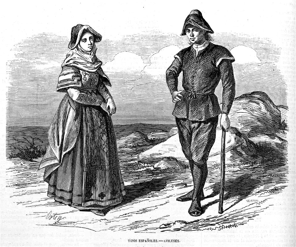 Tipos españoles, avileses, de Ortego