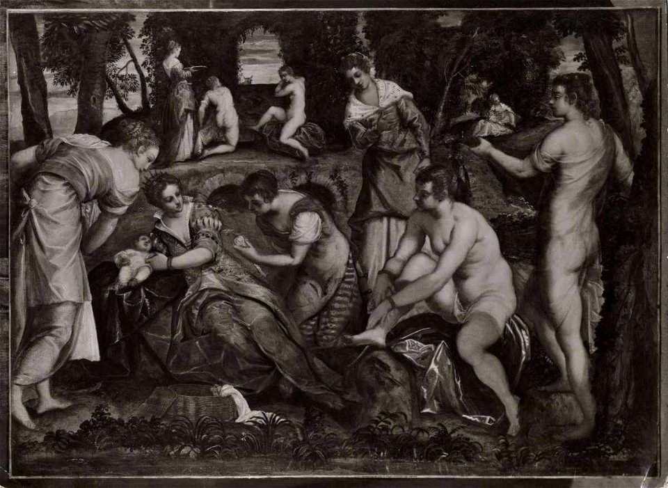 Tintoretto - Mosè salvato dalle acque, 1550 ca. - 1560 ca., inv. 6323