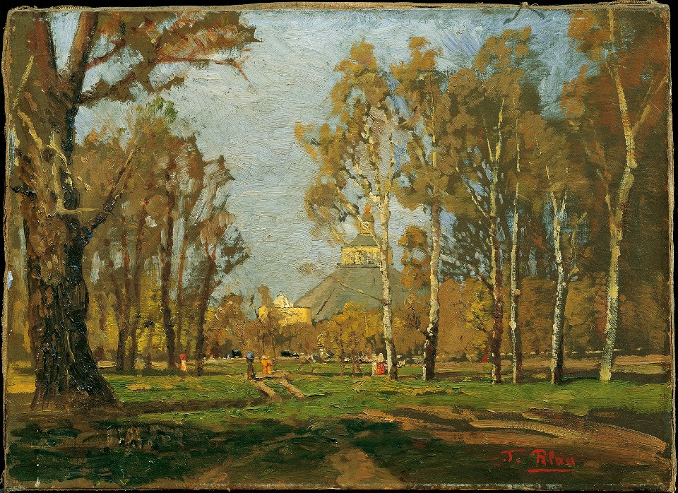 Tina Blau - Im Prater bei der Rotunde - 11057 - Österreichische Galerie Belvedere