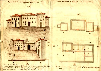 Tintoria di Pasquale Sideri, prospetti e piante, Spoltore 1832 - san dl SAN IMG-00002943