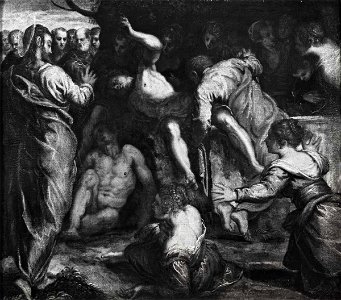 Tintoretto - Resurrezione di Lazzaro, 1573, Asta Sotheby's