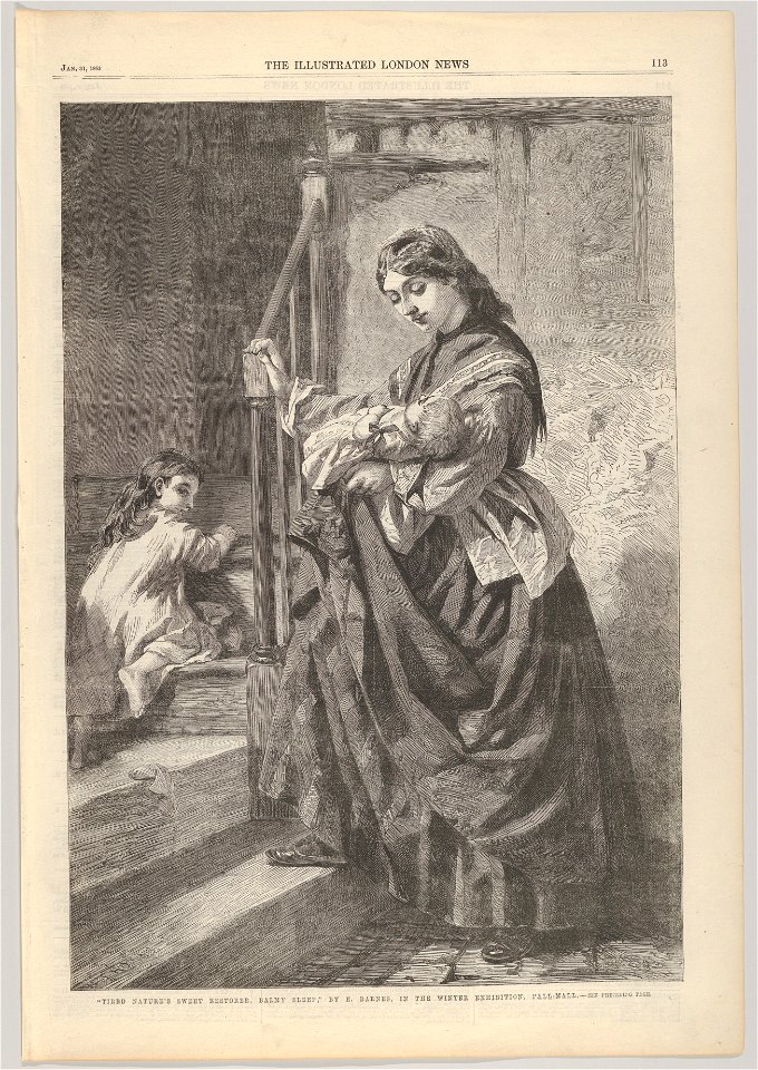 Tired Nature's Sweet Restorer, Balmy Sleep, from the Illustrated London News MET DP834446
