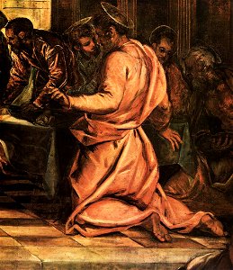 Jacopo Tintoretto - The Last Supper (detail) - WGA22564