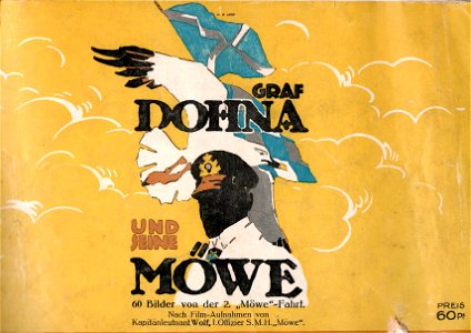 Titelbild des Fotobandes Graf Dohna und seine Möwe 1917
