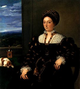 Titian - Eleonora Gonzaga - WGA22983. Free illustration for personal and commercial use.