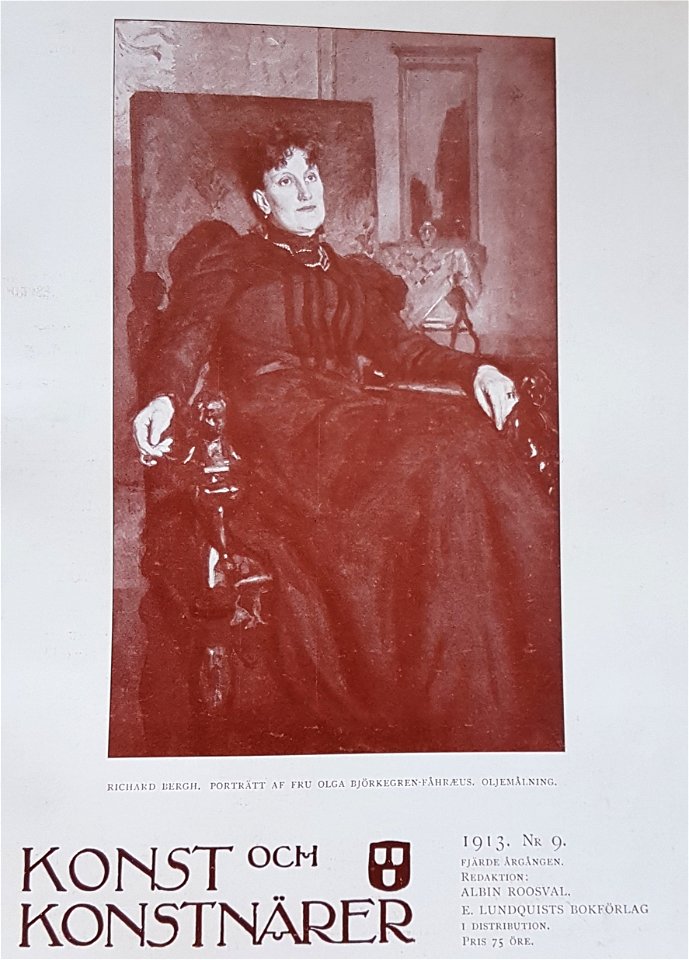 Titelsida Konst och Konstnärer nr 9 1913