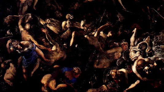Jacopo Tintoretto - The Last Judgment (detail) - WGA22462. Free illustration for personal and commercial use.