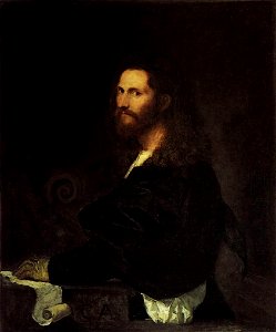 Titian - Portrait of a Musician - WGA22938. Free illustration for personal and commercial use.