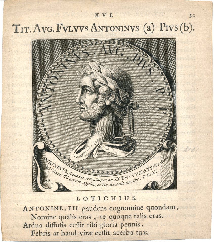 Tit. Aug. Fuluus Antoninus Pius Erfgoedcentrum Rozet 300 191 d 6 C 21