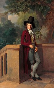 Johann Friedrich August Tischbein - Nicolas Châtelain im Garten