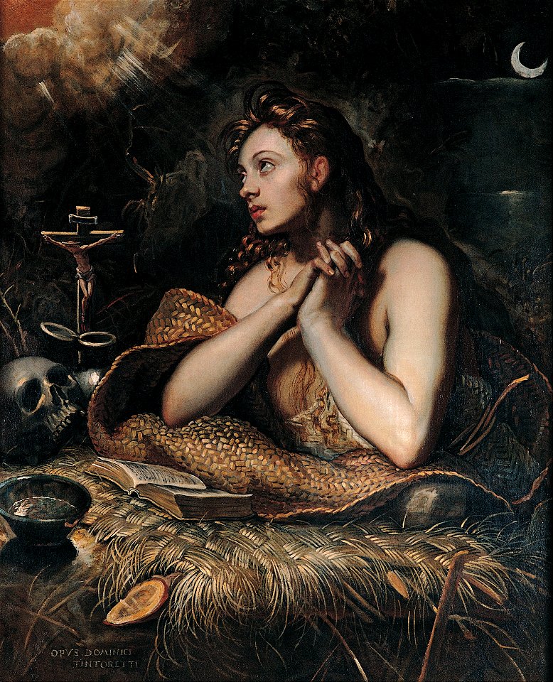 Tintoretto - Penitent Magdalene - Google Art Project