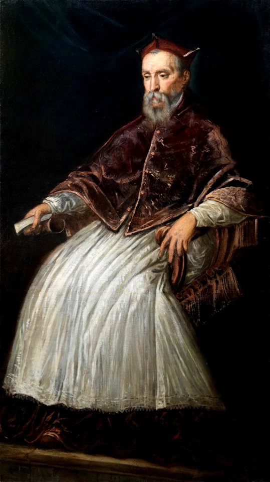 Tintoretto - RITRATTO DEL CARDINALE MARCANTONIO DA MULA