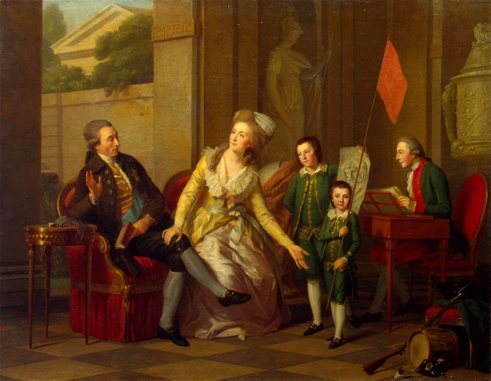 Johann Friedrich August Tischbein - Portrait of the Saltykov Family - WGA22710