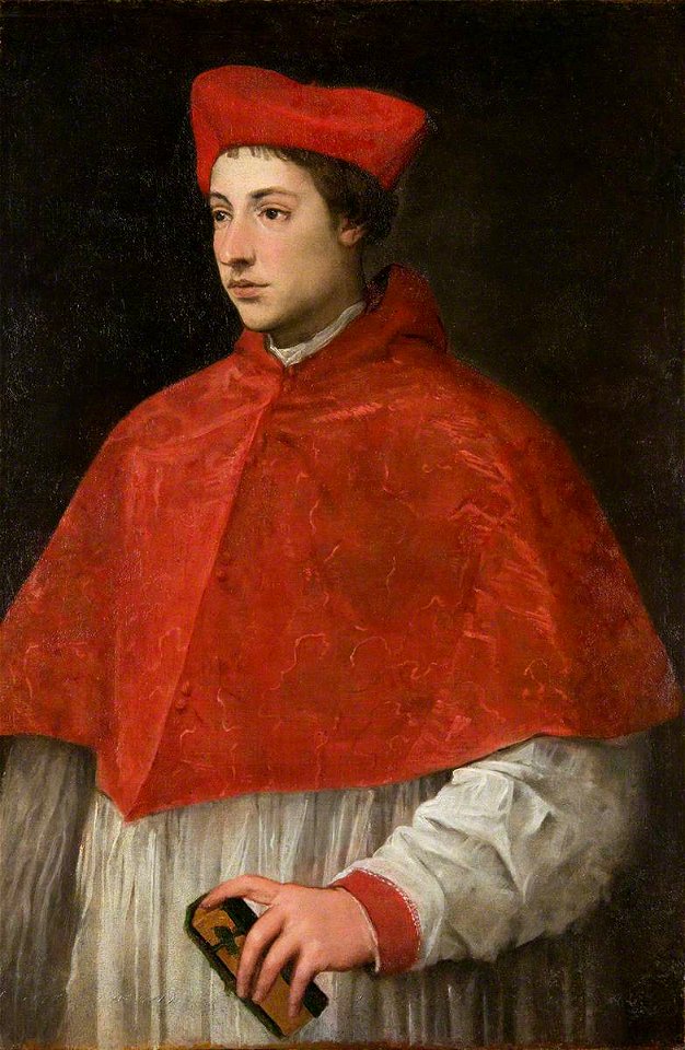Titian (c.1488-1576) (attributed to) - Portrait of an Unknown Young Cardinal - 486205 - National Trust