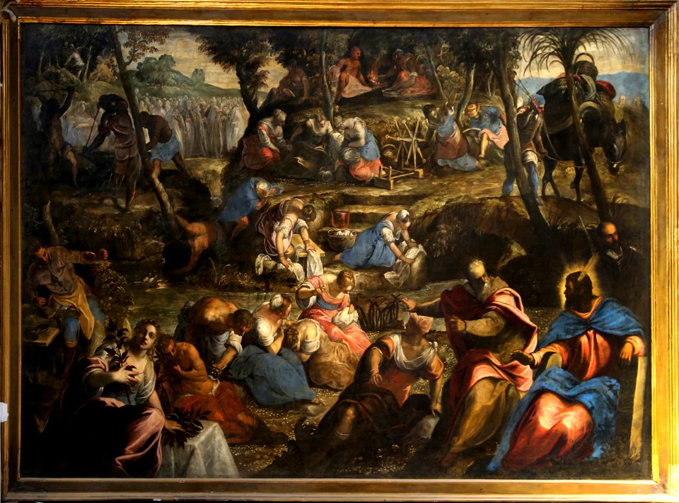 Tintoretto, raccolta della manna, 1594, 02