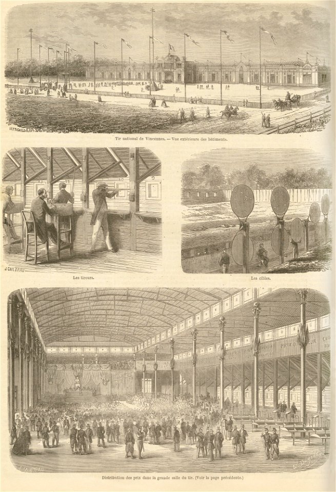 Tir national de Vincennes, 1861