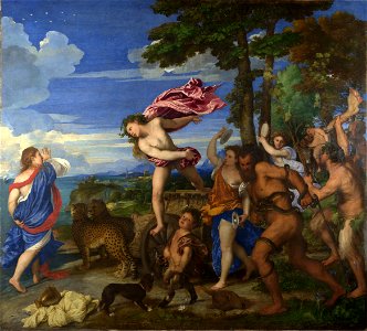 Titian Bacchus and Ariadne. Free illustration for personal and commercial use.