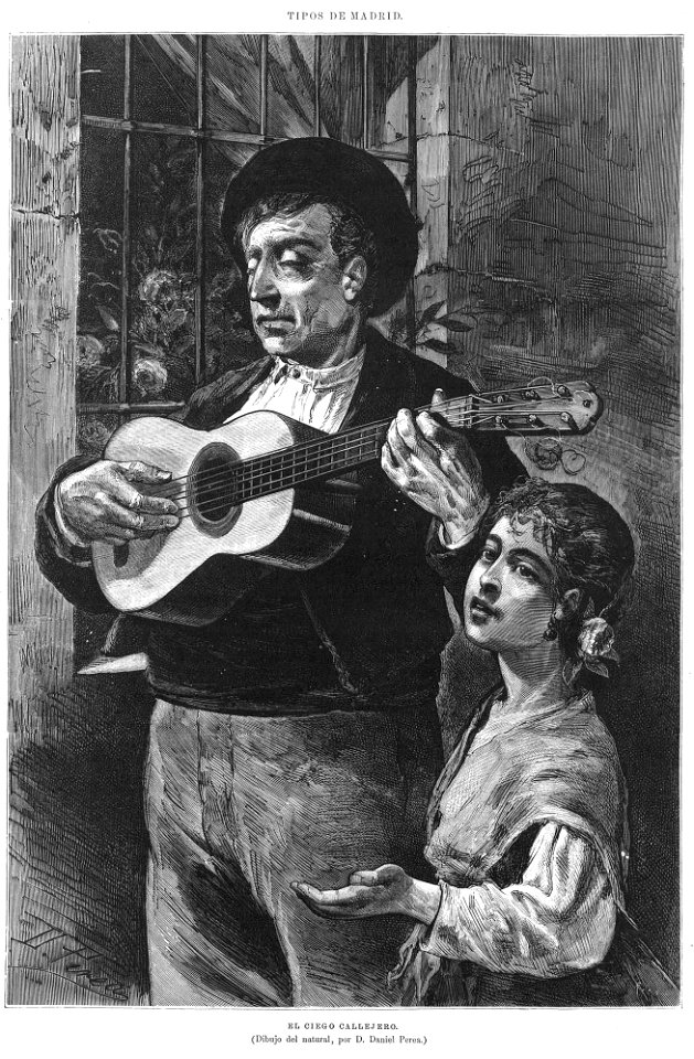 Tipos de Madrid - El ciego callejero