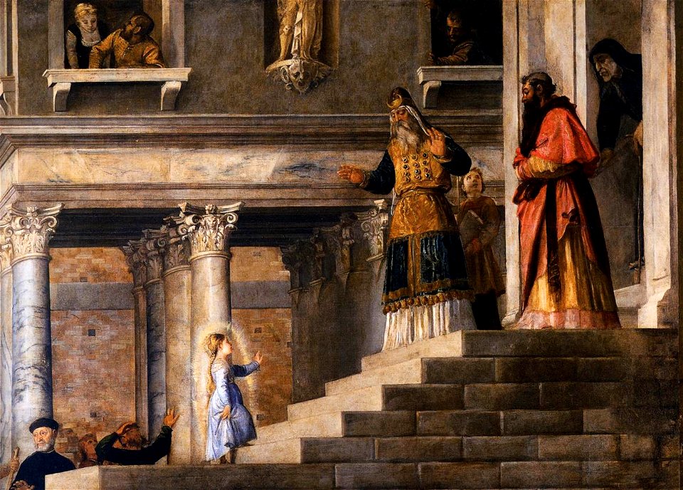 Titian - Presentation of the Virgin at the Temple (detail) - WGA22800