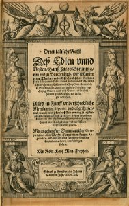 Title page Allegoric representation of the four continents- Europe, Asia, Africa and America - Breuning Von Buchenbach Hans Jacob - 1612