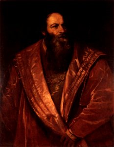 Titian - Portrait of Pietro Aretino - WGA22955. Free illustration for personal and commercial use.