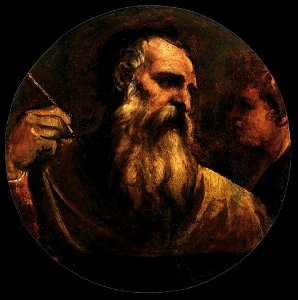 Titian - St Matthew - WGA22770. Free illustration for personal and commercial use.