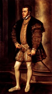 Titian - Portrait of Philip II - WGA22971. Free illustration for personal and commercial use.