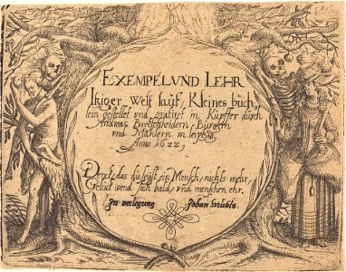 Title page of Exempel und Lehr Jetziger Welt Lauf (1622)