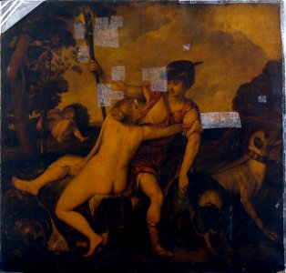 Titian - Venus and Adonis - Google Art Project. Free illustration for personal and commercial use.