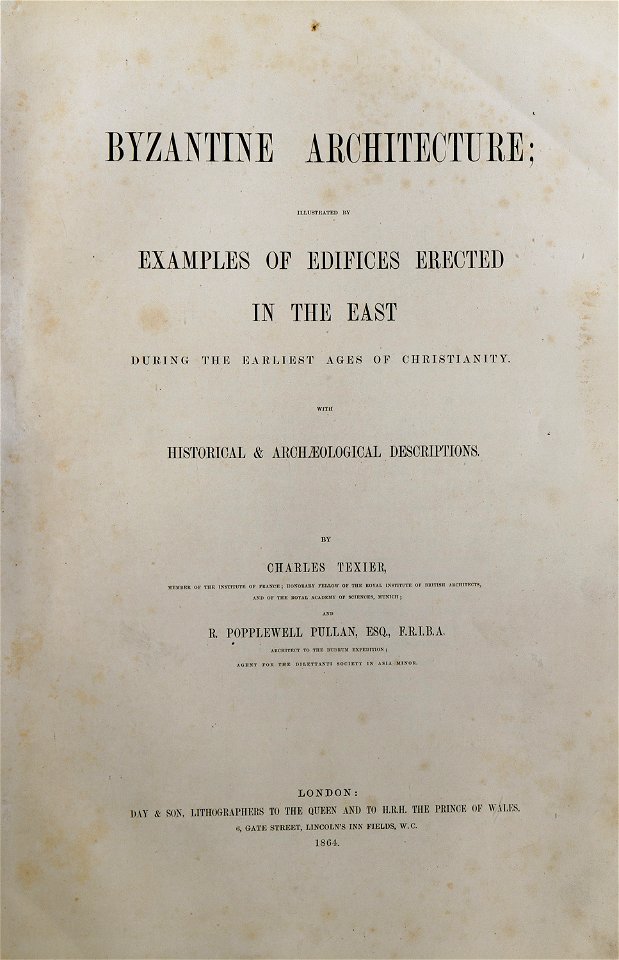 Title page (2) - Texier Charles - 1864