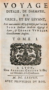 Title page - Spon Jacob - 1678