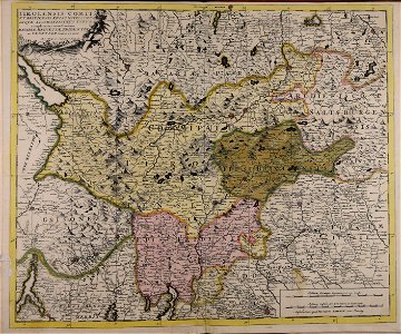 Tirolensis Comit. et Brixiensis Episc. novissimus atque accuratissimus typus - CBT 5647247