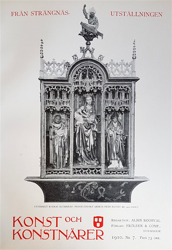Titelsida Konst och Konstnärer nr 7 1910
