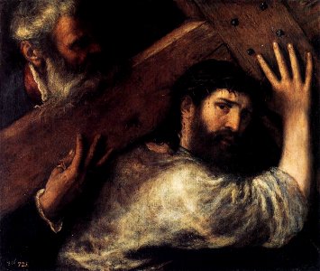 Titian - Christ Carrying the Cross - WGA22841. Free illustration for personal and commercial use.