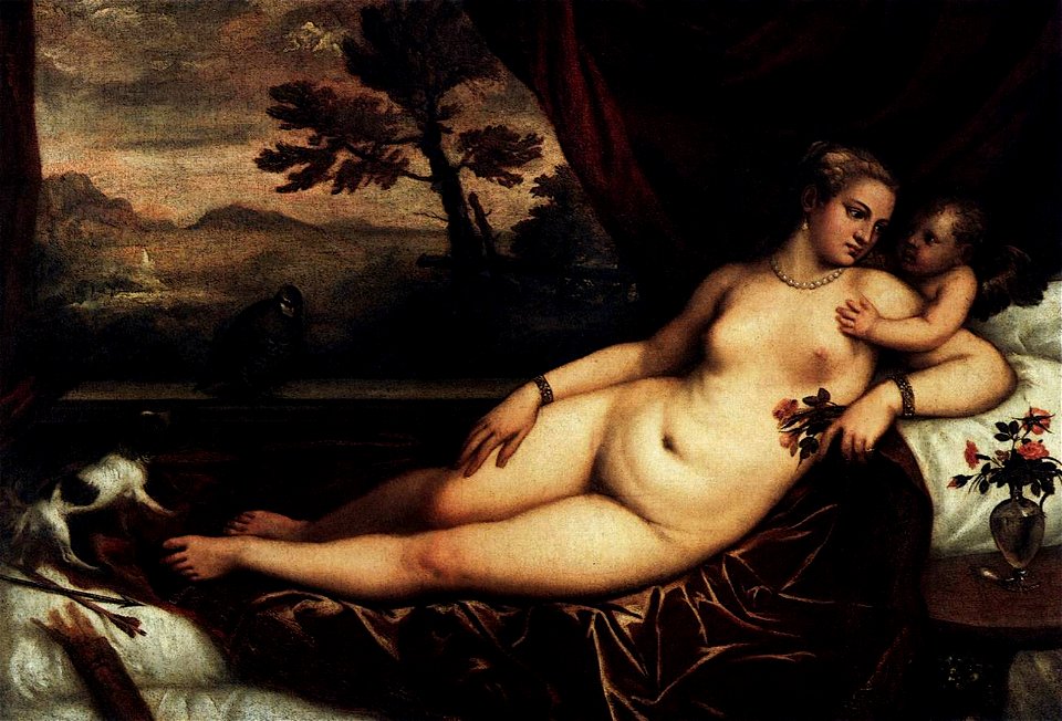 Titian - Venus and Cupid (Galleria degli Uffizi) - WGA22903