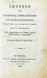 Title page - Castellan Antoine-laurent - 1811