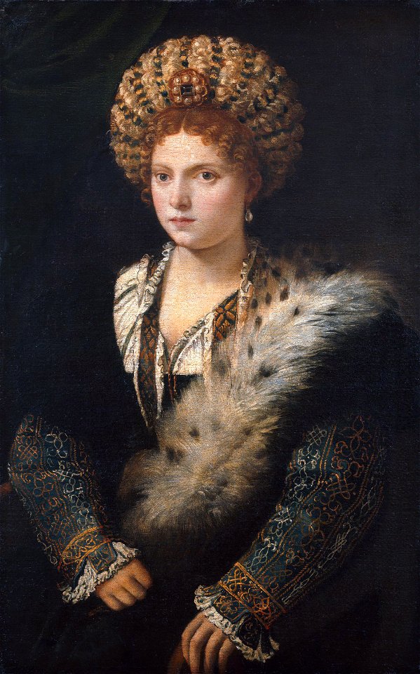 Titian - Isabella d'Este, Duchess of Mantua - WGA22921