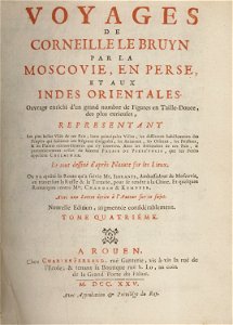 Title page of fourth volume - Bruyn Cornelis De - 1725