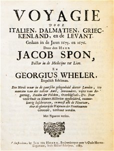 Title page - Spon Jacob - 1689