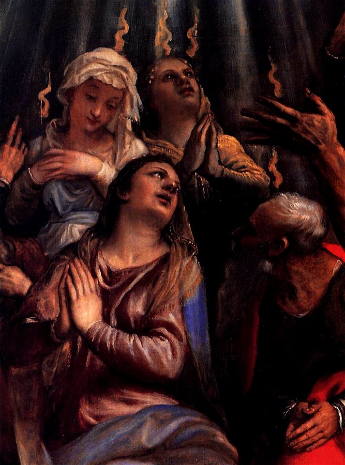 Titian - The Descent of the Holy Ghost (detail) - WGA22769