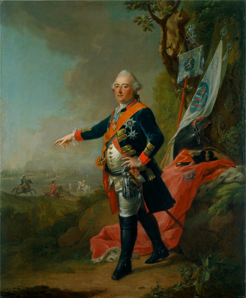 Friedrich II Hessen Kassel in Uniform Preußen 1773